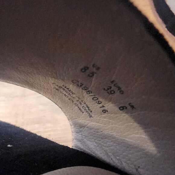 Pour la Victoire Black Leather Strappy Cork Heels Womens 8.5 - Picture 10 of 12